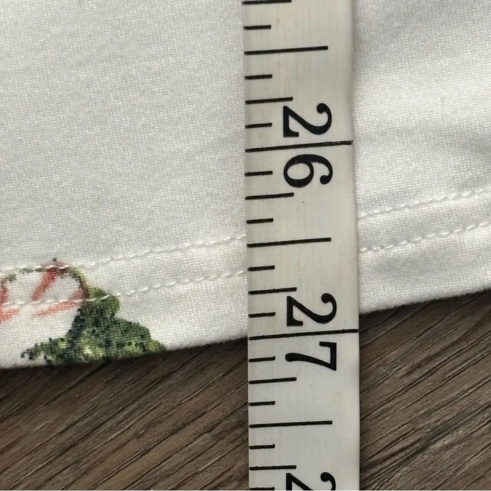 The Nines White Floral Cold Shoulder Short Sleeve Maternity Top Women’s Size M Size M - Image 10