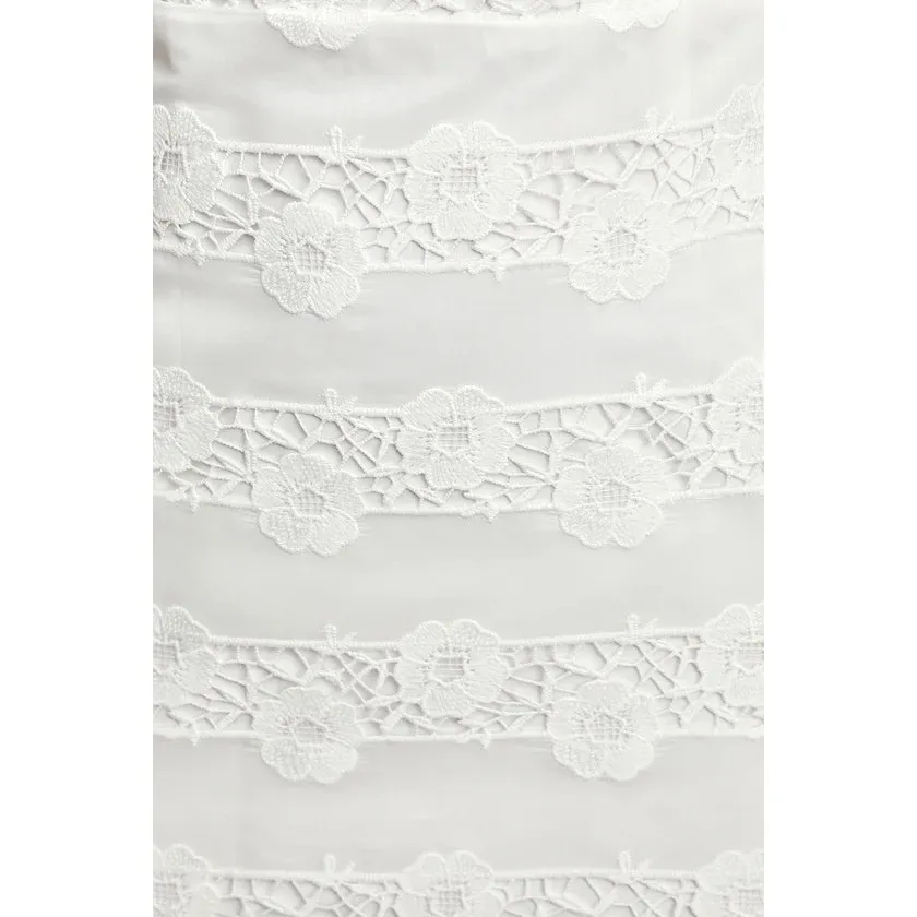 Lulus Story of Love White Lace Square Neck Bodycon Bridal Dress - Image 9