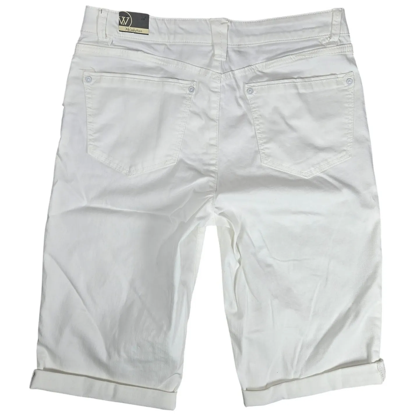 Wit & Wisdom 'Ab'Solution Denim Shorts in‎ Optic White 10 NWT - Image 2