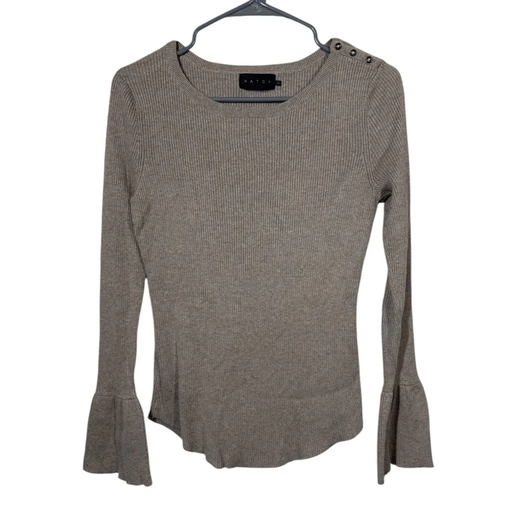 Hatch The Rib Tulip Long Sleeve Top Size US 4/6 - Image 4