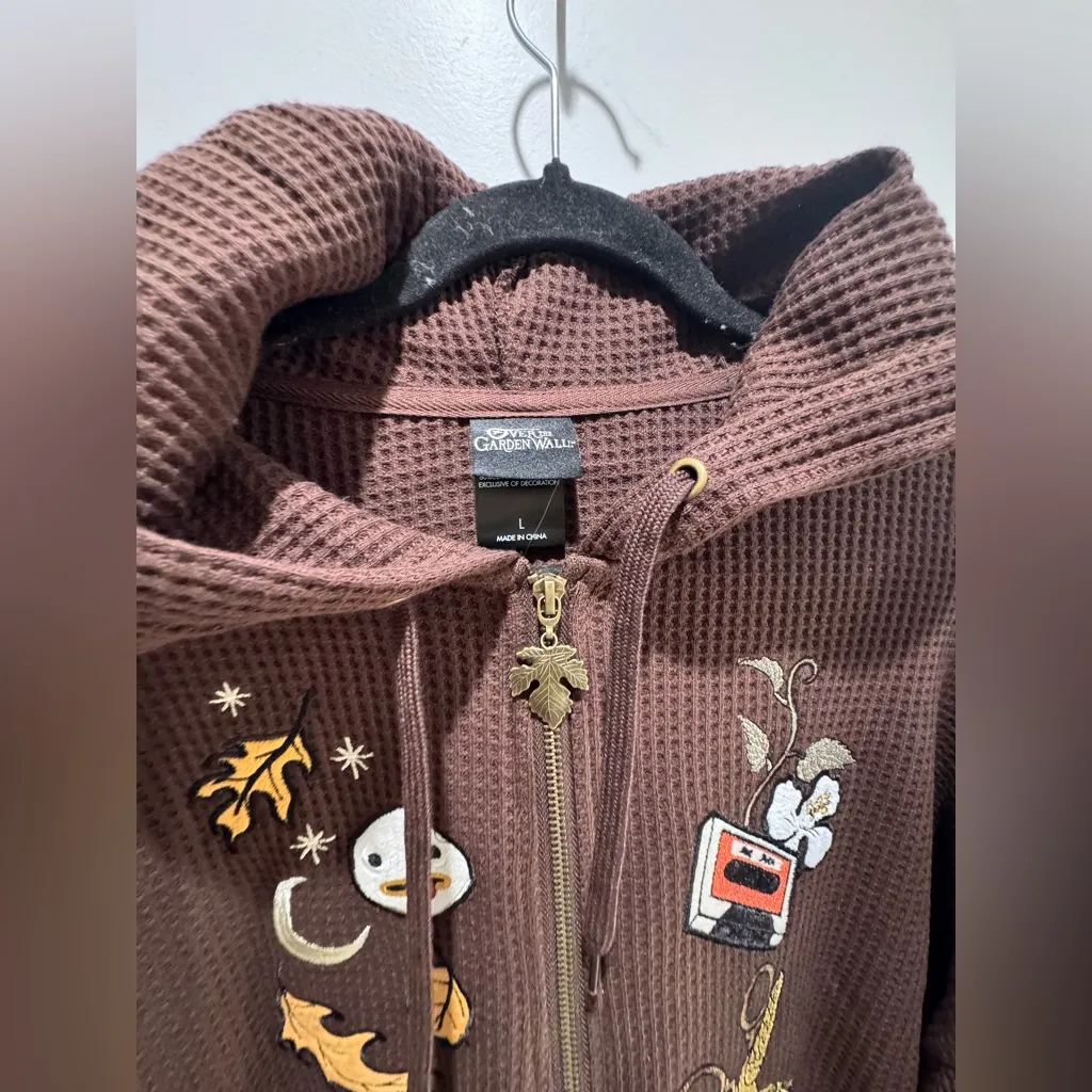 Cartoon Network Over The Garden Wall Fall Characters Icons Oversized Zip Sweater - Image 4