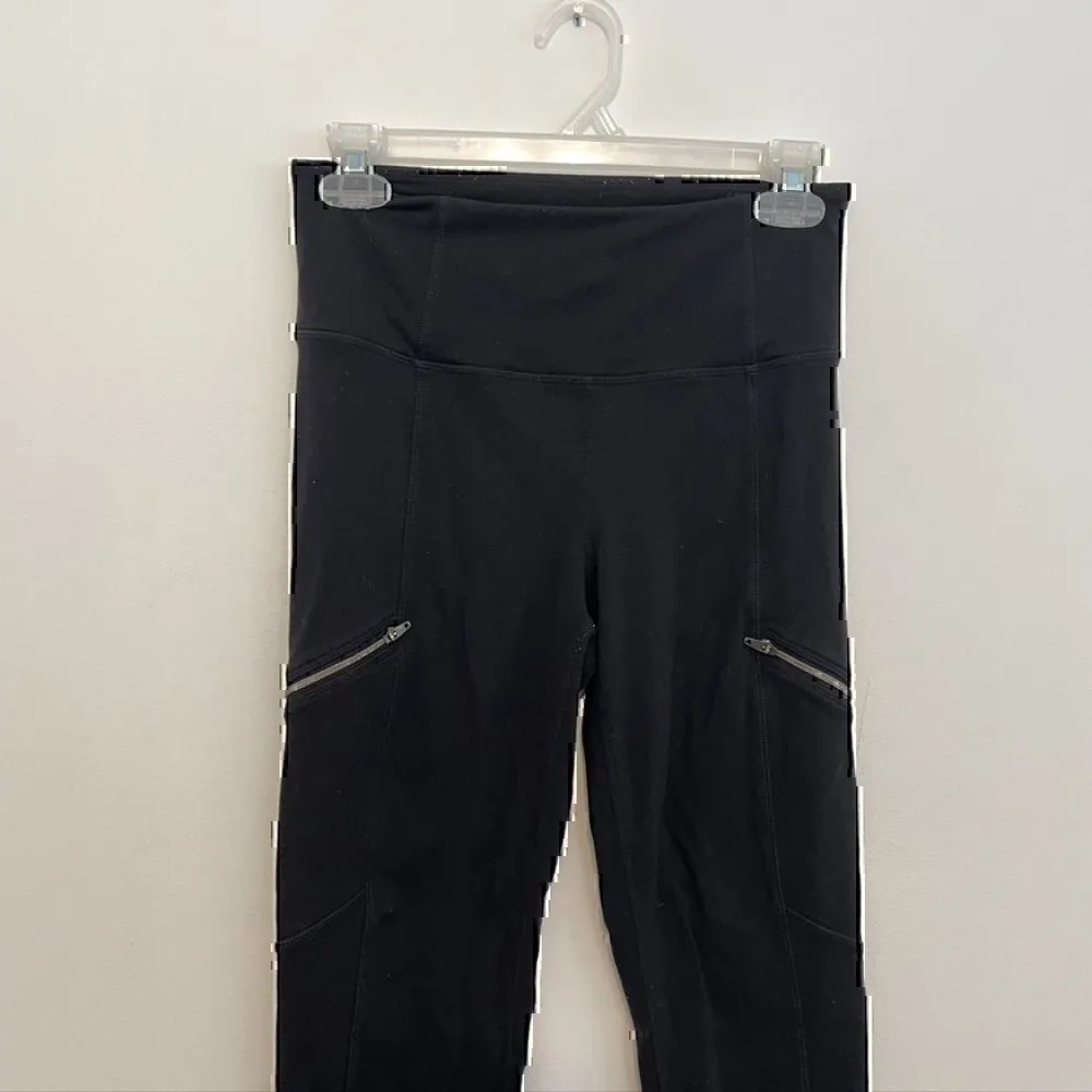 ATHLETA High Rise Metro Drifter Tight Solid Black High Waisted Active Workout S - Image 4