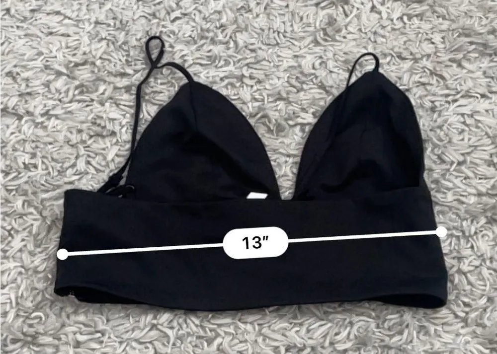 Out from under urban outfitters black cropped bralette tank size medium - Image 5