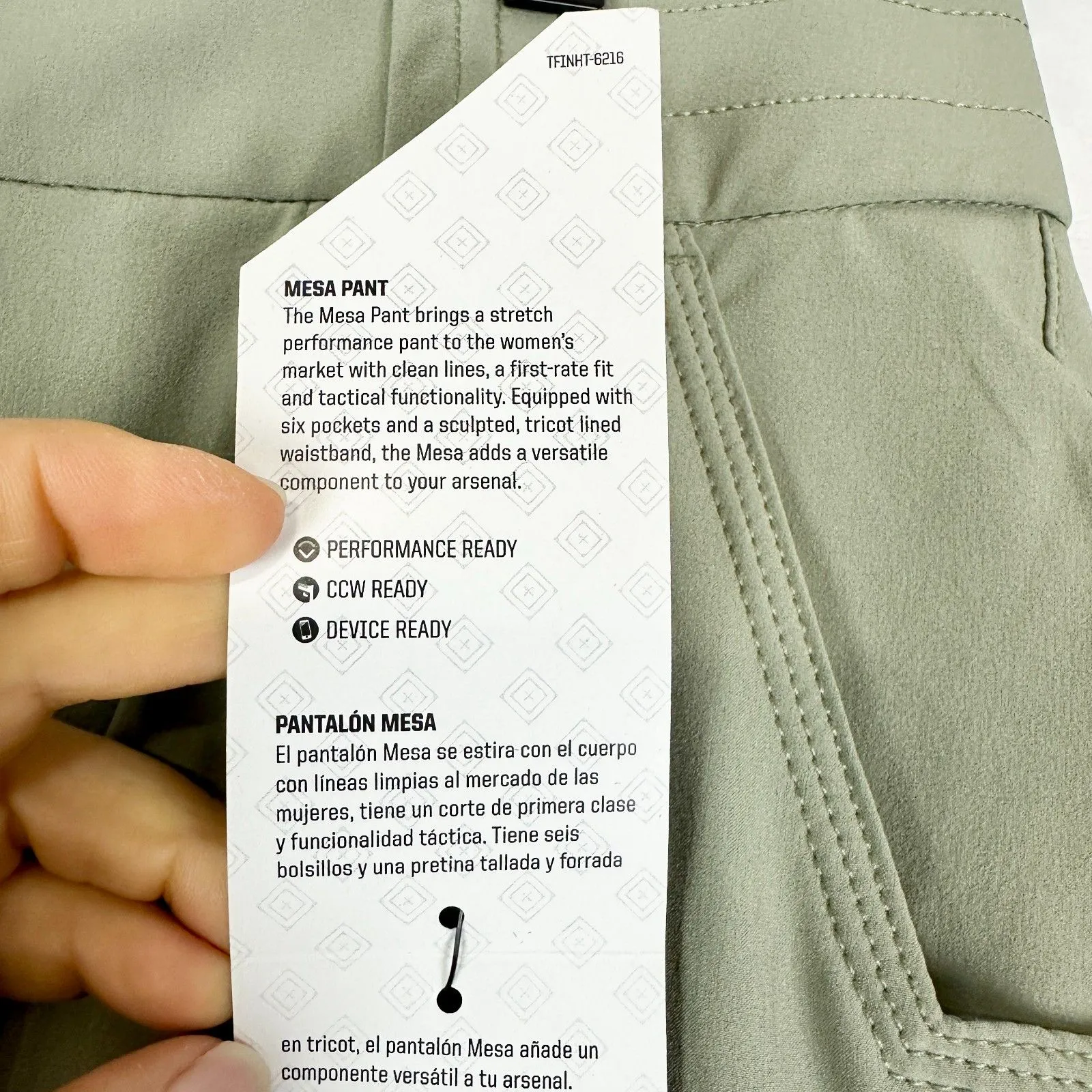 5.11 Tactical Women's Mesa Pant Size 12 NWT Python Stretch Performance - Image 8