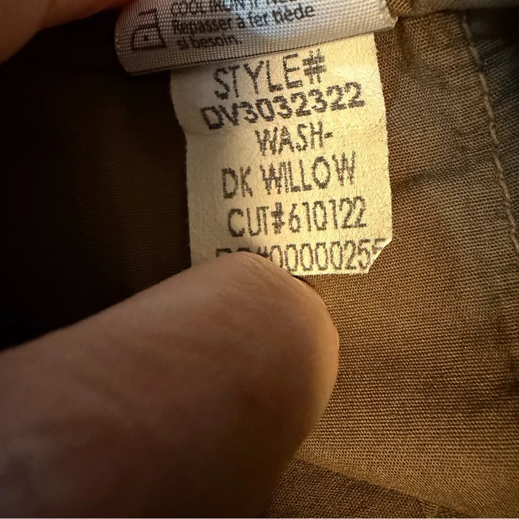 Vince Classic Crop Chino pants olive army green women's 28 Dark Willow wash - Image 8