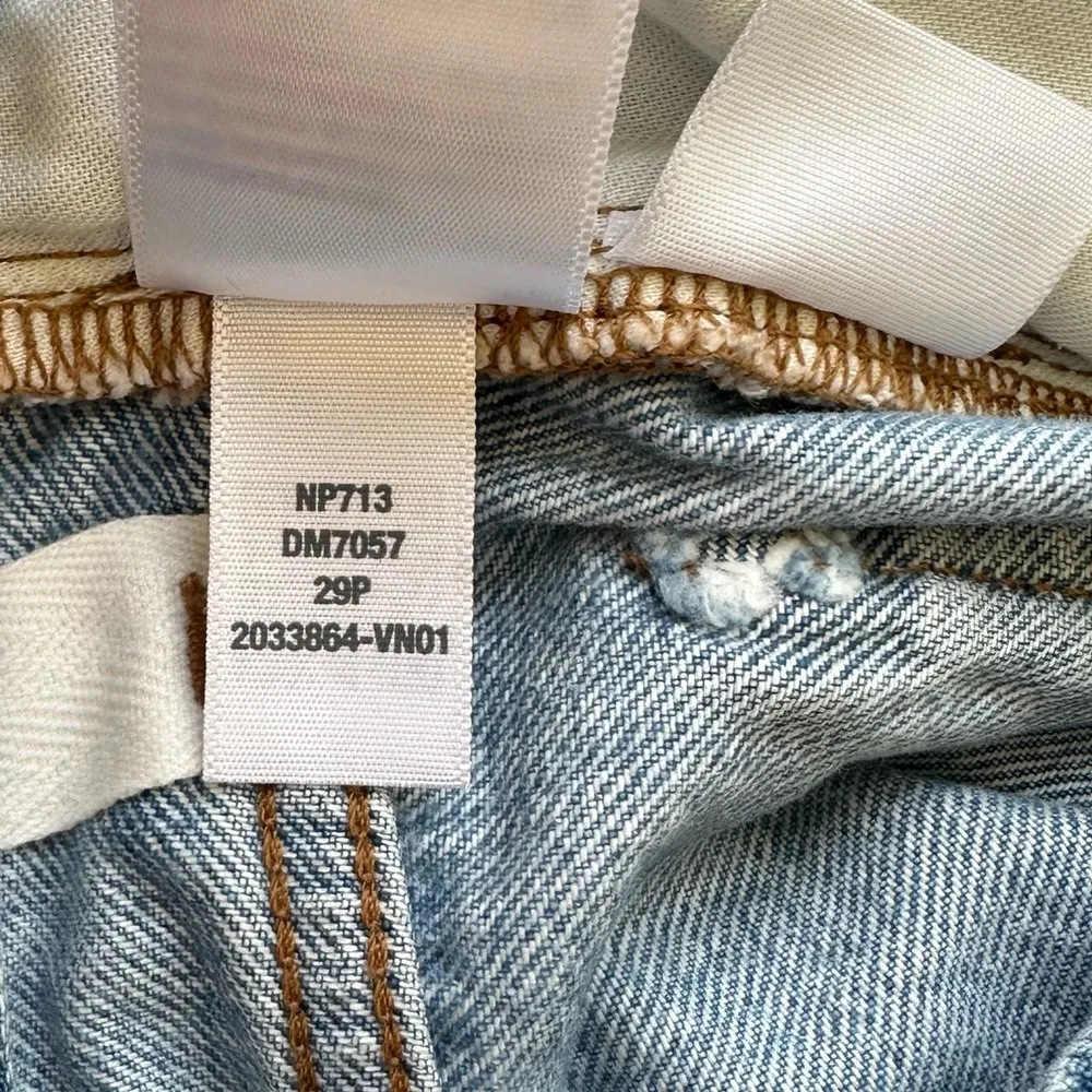 MADEWELL The Curvy '90s Straight Full Length Distressed High Rise Jeans 29P - Image 10