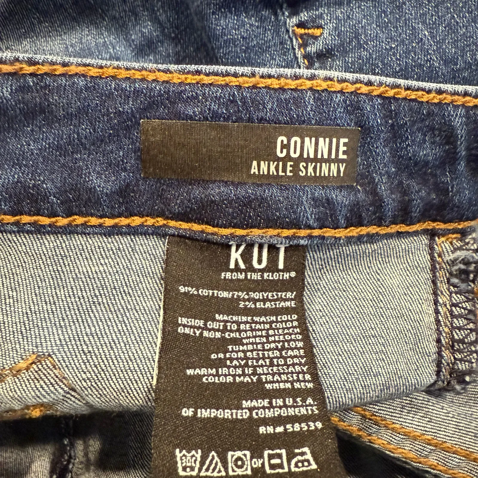 Kut from the Kloth Women’s Connie Ankle Skinny Jeans Size 6 - Image 4