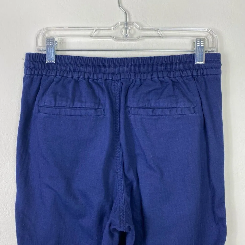 (4 Tall) J. Crew Point Sur Seaside Navy 100% Cotton Drawstring Jogger Pants - Image 6