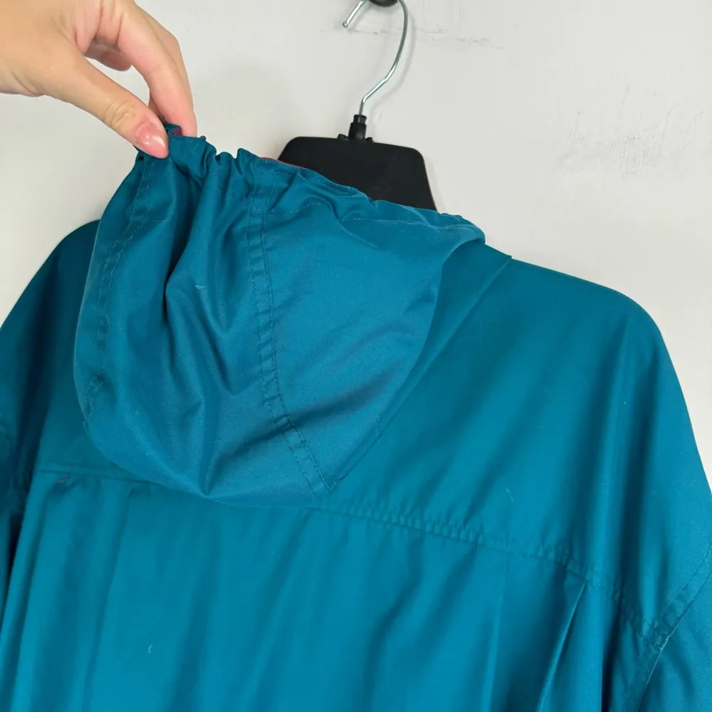 Woolrich Womens Action Teal Blue Jacket Sz Medium Wind Rain Outdoors - Image 15
