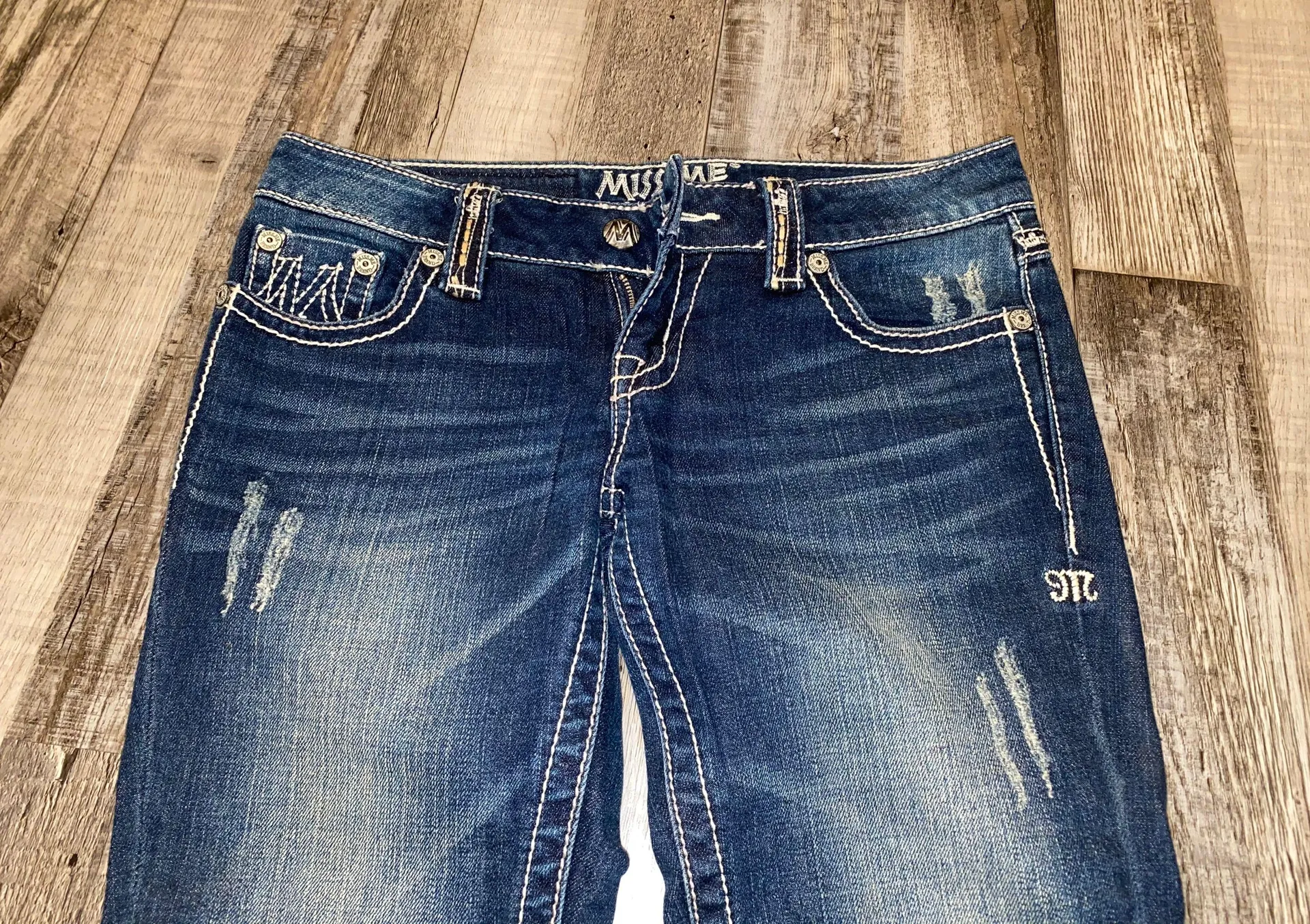 Miss Me Bootcut Blue Jeans - Image 4