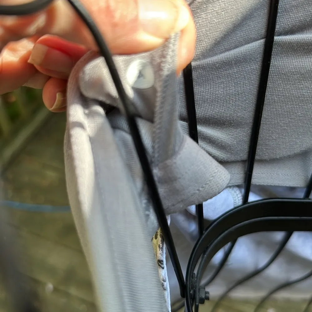 Lululemon Gray Silver Turbo Tank Top Floral Racerback Ruched fitted​​ - Image 7