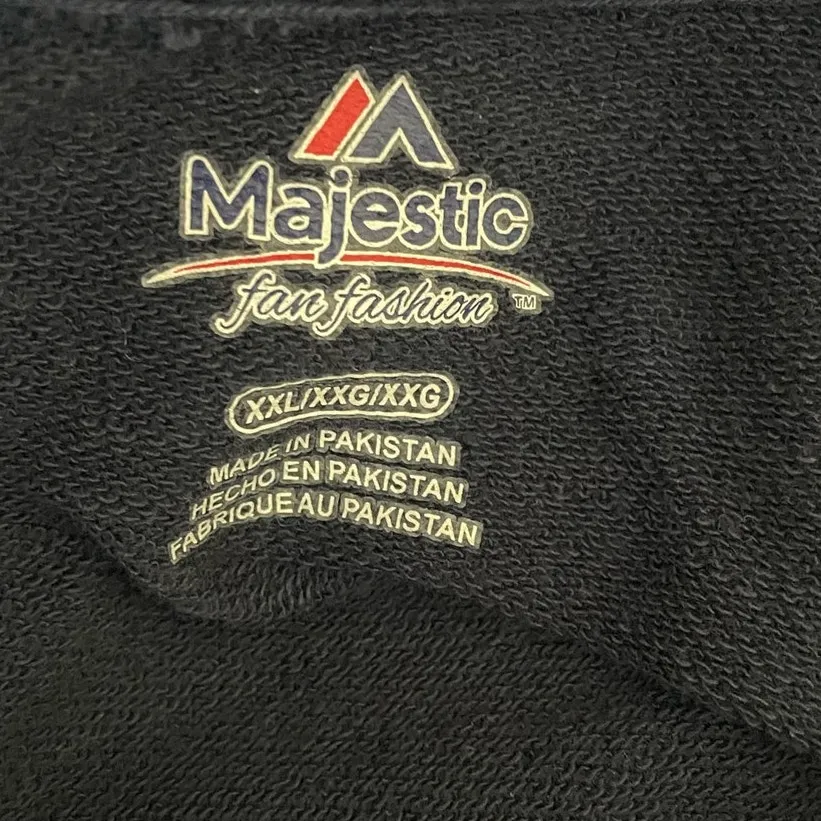 Houston Texans Women Hooded Sweatshirt 2X Blue‎ Gray Raised Logo Sports Fans Blue - Image 2