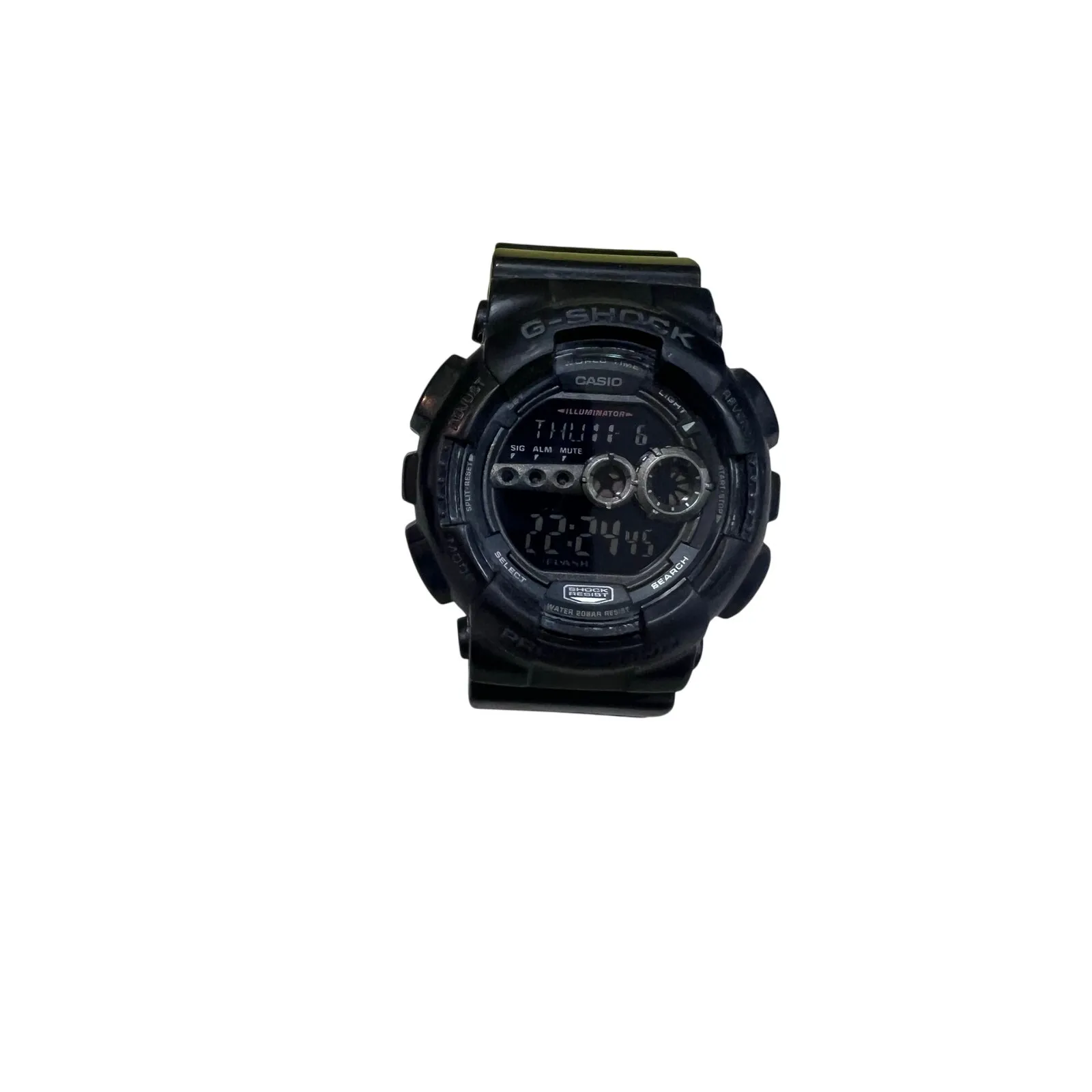 Casio G-Shock GD-100 Black Digital Watch 3263 Shock Resistant 20BAR Tested - Image 5