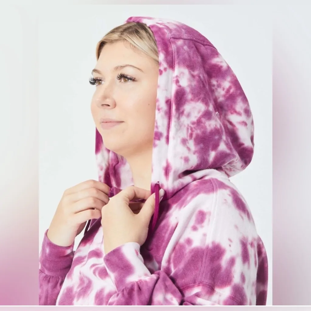 Taylor Swift To My Lover Pink Tie Dye Hoodie Lover Era size XL - Image 6