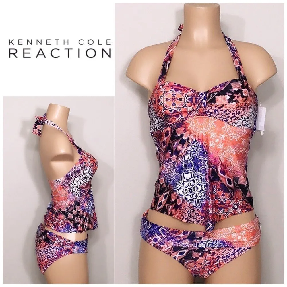 Kenneth Cole reaction tankini bikini set. NWT - Image 2