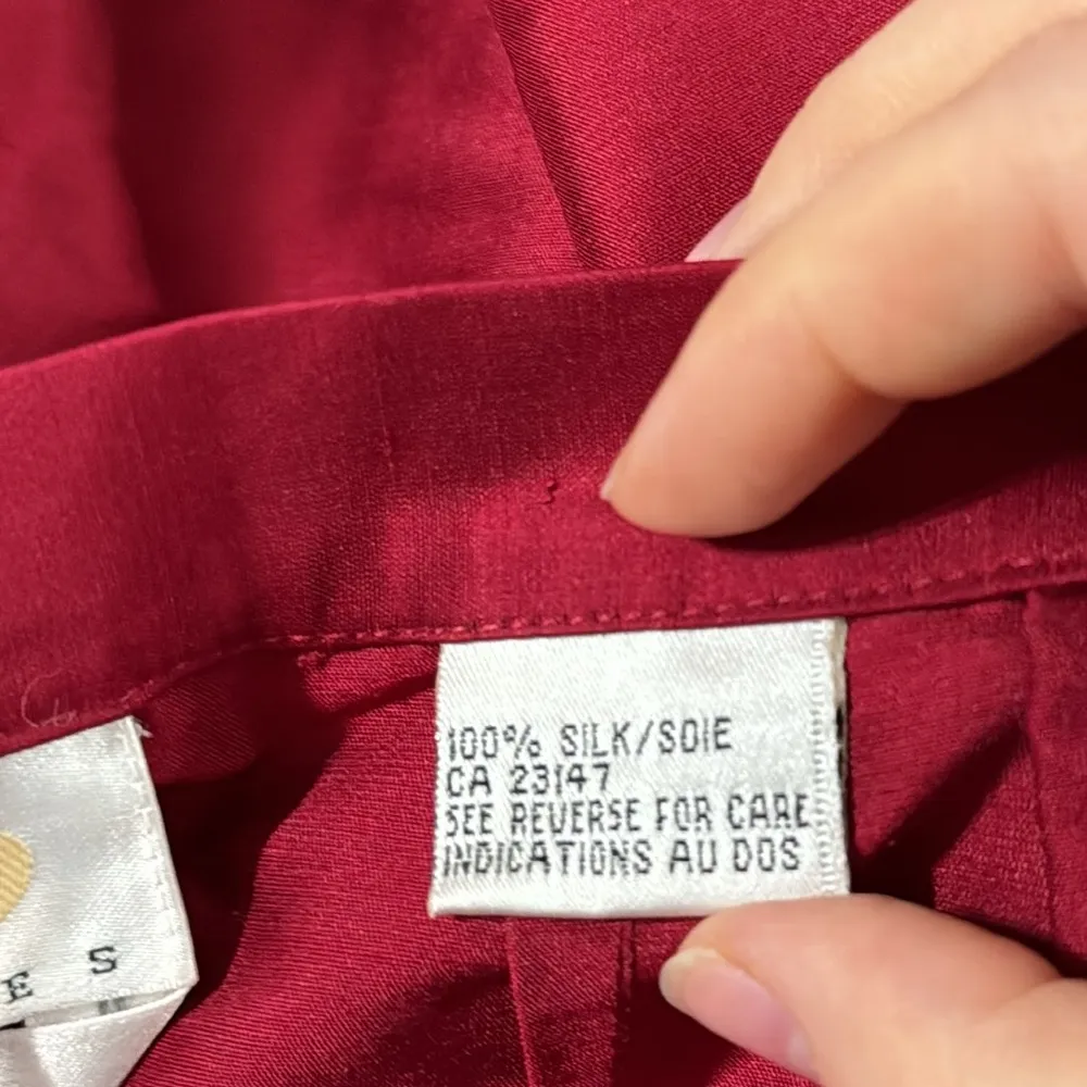 Talbots Silk Shantung Scarlett straight leg Pants Size 4 petite - Image 8
