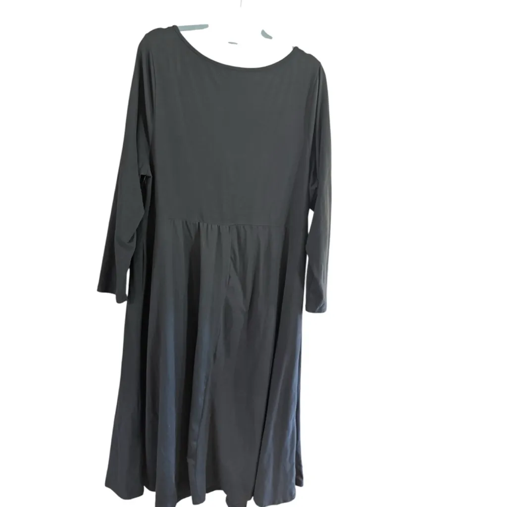 Women's SHEIN Plus 4X Black Long Sleeve Dress with Silver Sequin Bow - Image 3