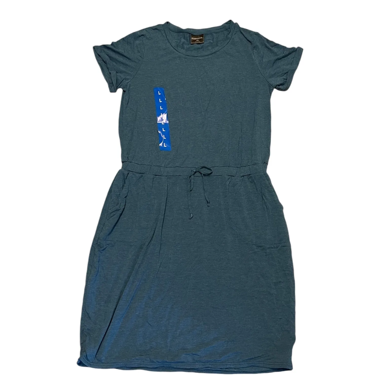 32 Degrees Cool Elastic Waist T Shirt Dress Size Large - Image 3