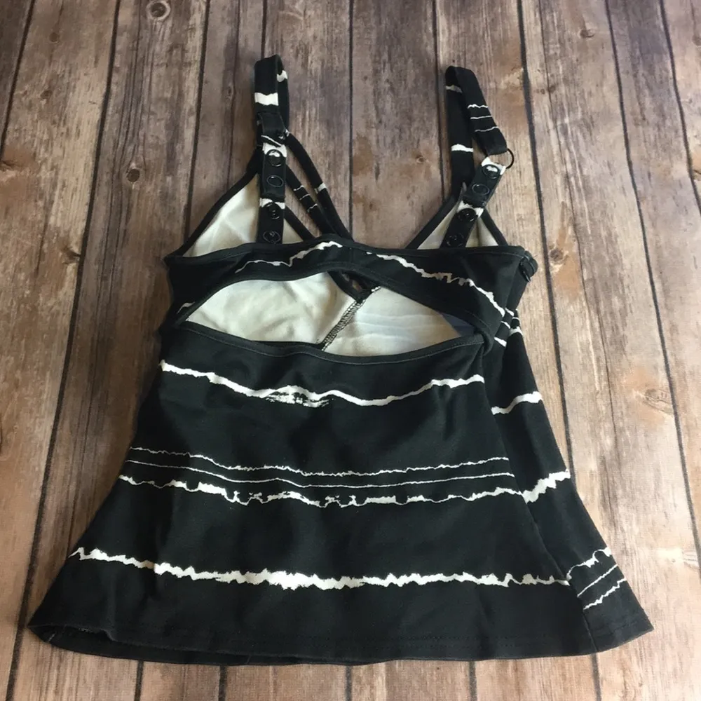 RVCA BLACK TIE DYE SEXY CUTOUT TANK - Image 4