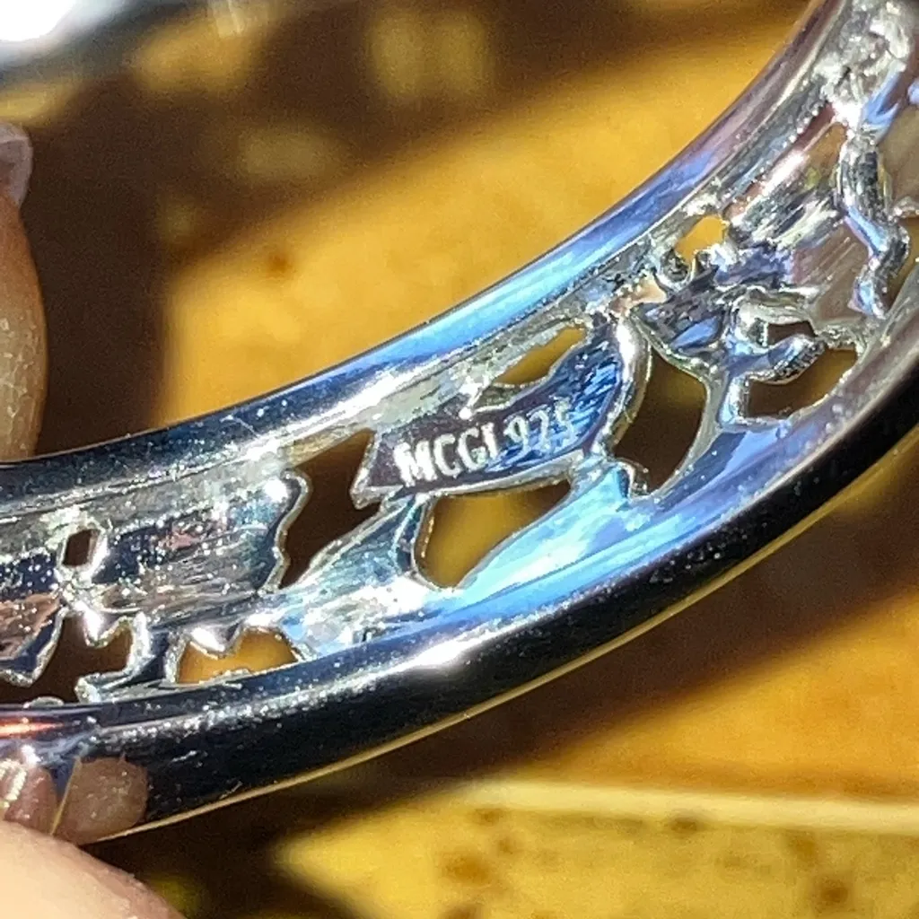 Natural Peridot Sterling Silver Ring Size 6.75 - Image 6