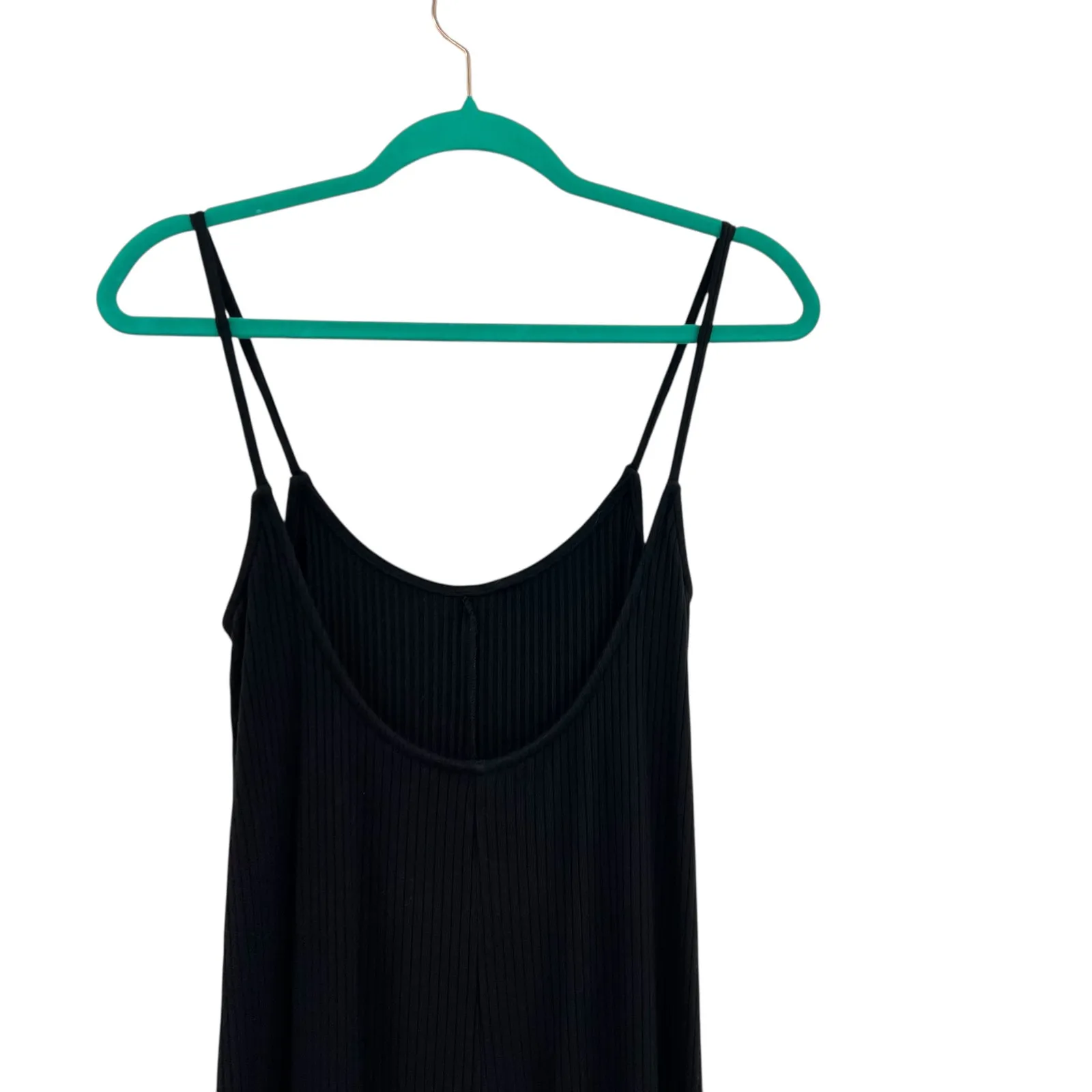 Rachel Pally Victoria Jumpsuit Ribbed Cropped Wide‎ Leg Black Size Small - Image 8