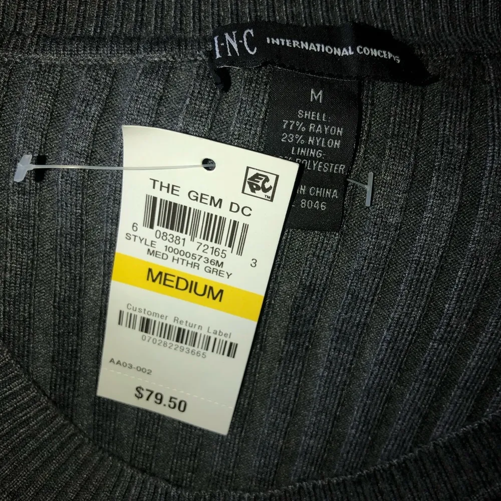 INC  asymmetrical hem layered top - Image 6