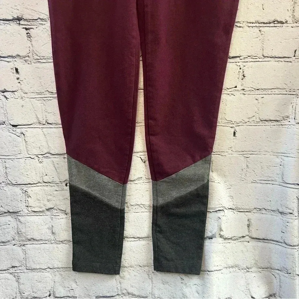 Aerie Chill‎ Play Move Burgundy Grey Leggings Size Small New with Tags - Image 4