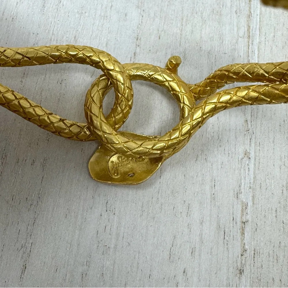 JULIE VOS 24K gold plated serpent cuff, NWOT - Image 16