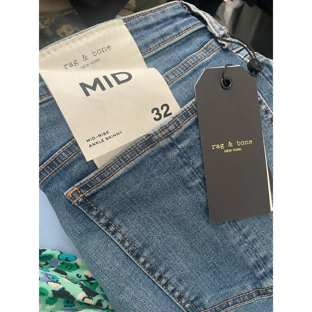 Rag & Bone Jeans, Rag & Bones Bass Rock Rosa Women's Skinny Leg, Size 32, B97 - Image 4