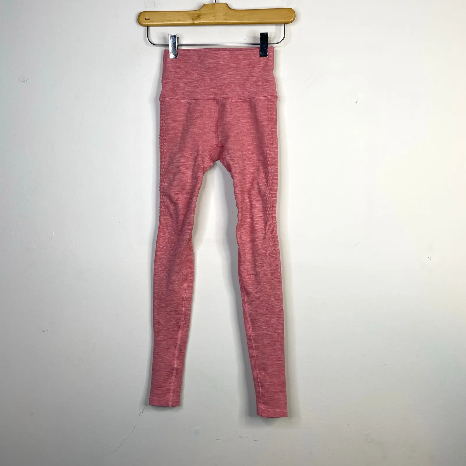 Alphalete Halo Leggings Rose Pink Workout Yoga Running Tights Bottoms womens XS - Image 2