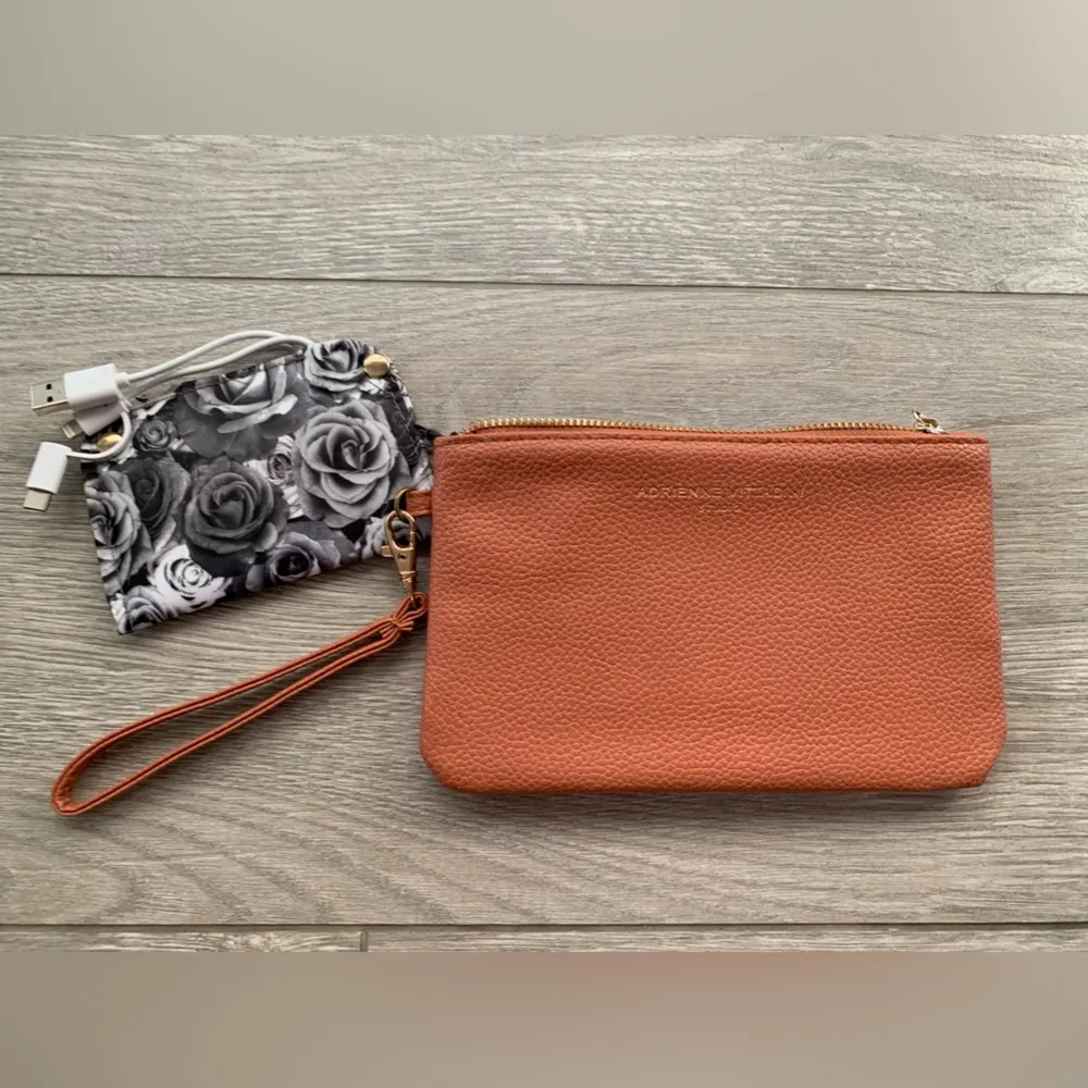 Adrienne Vittadini Studio Charging Wallet Wristlet in Peachy Pink Color - Image 4