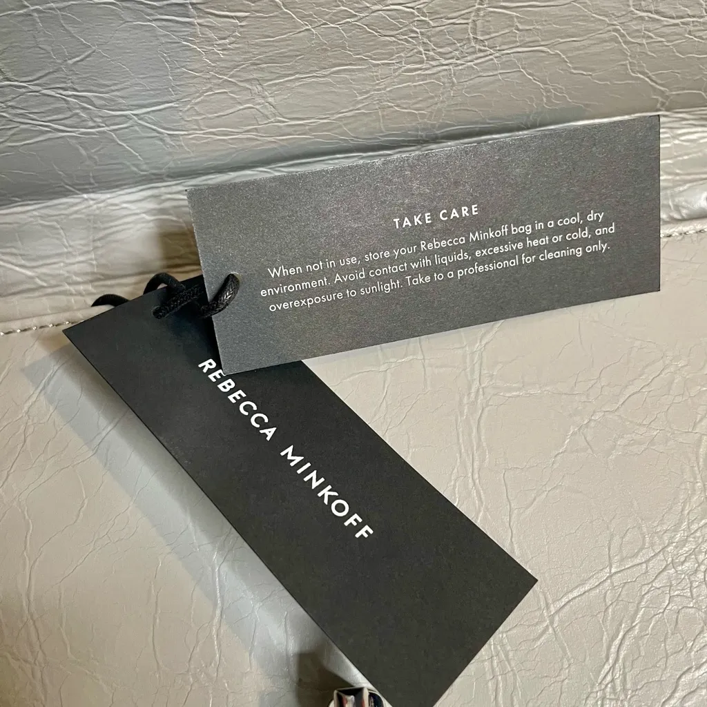 Rebecca Minkoff Crinkled Dove Gray Nordstrom Anniversary Shoulder Bag New! - Image 11