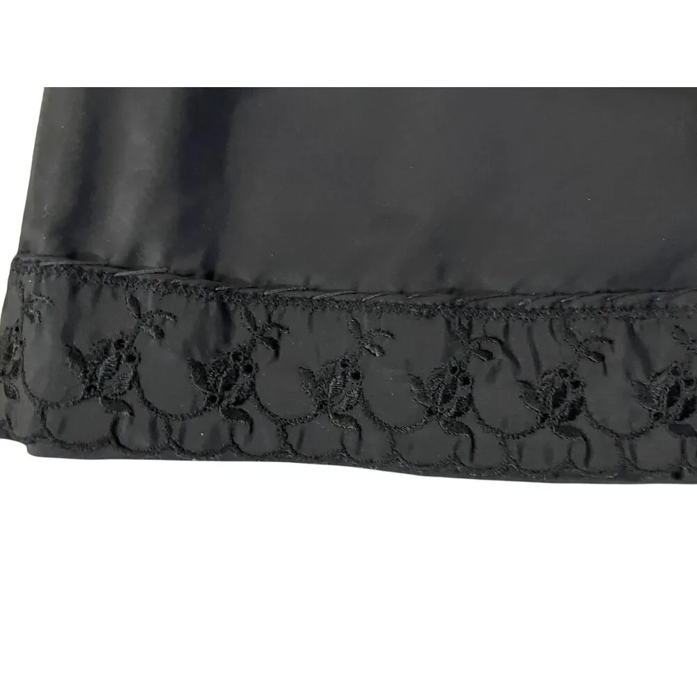 Vintage Barbizon Full Slip Used Womens 18 1/2 Black Side Zip 50s Eyelet Size undefined - Image 12