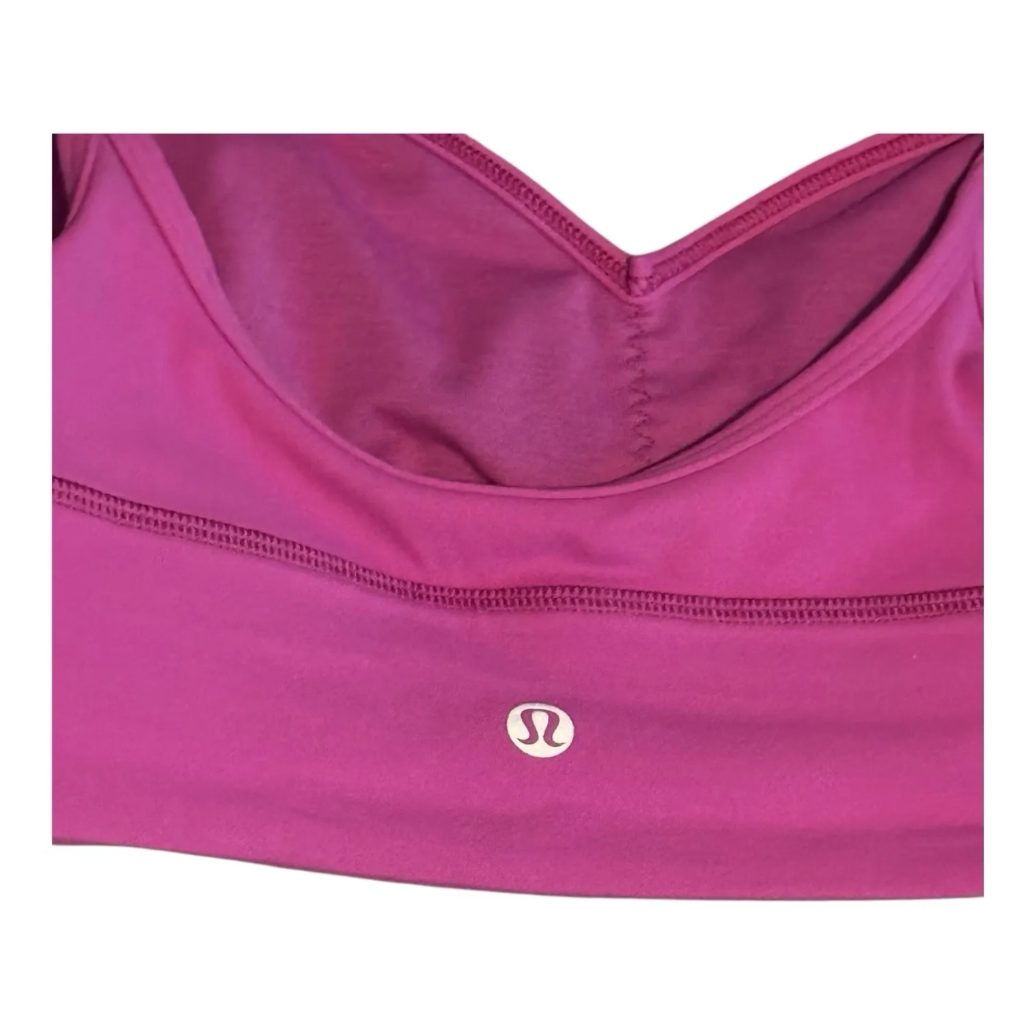 Lululemon Bra Womens 6 Pow‎ Pink Tone Align Sweetheart Light Support Sports Soft - Image 4