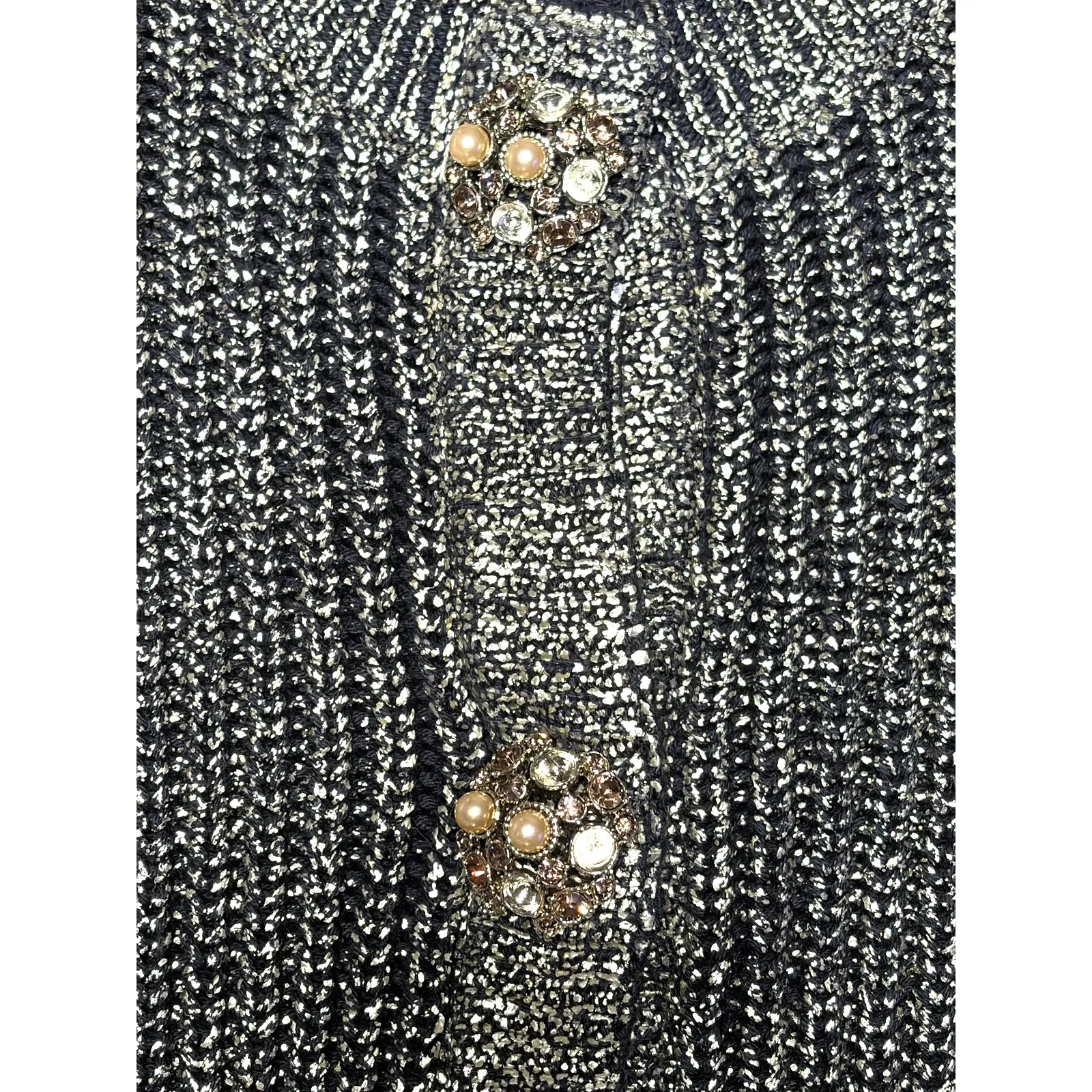 Worth Gold Metallic Sparkle Cardigan size Small - Image 5