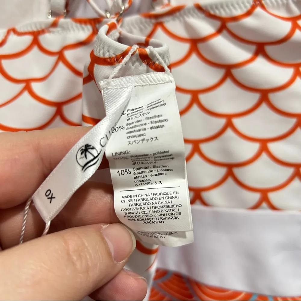 CUPSHE BEAUTIFUL WORLD PRINT ONE-PIECE SWIMSUIT 0X NWT - Image 5