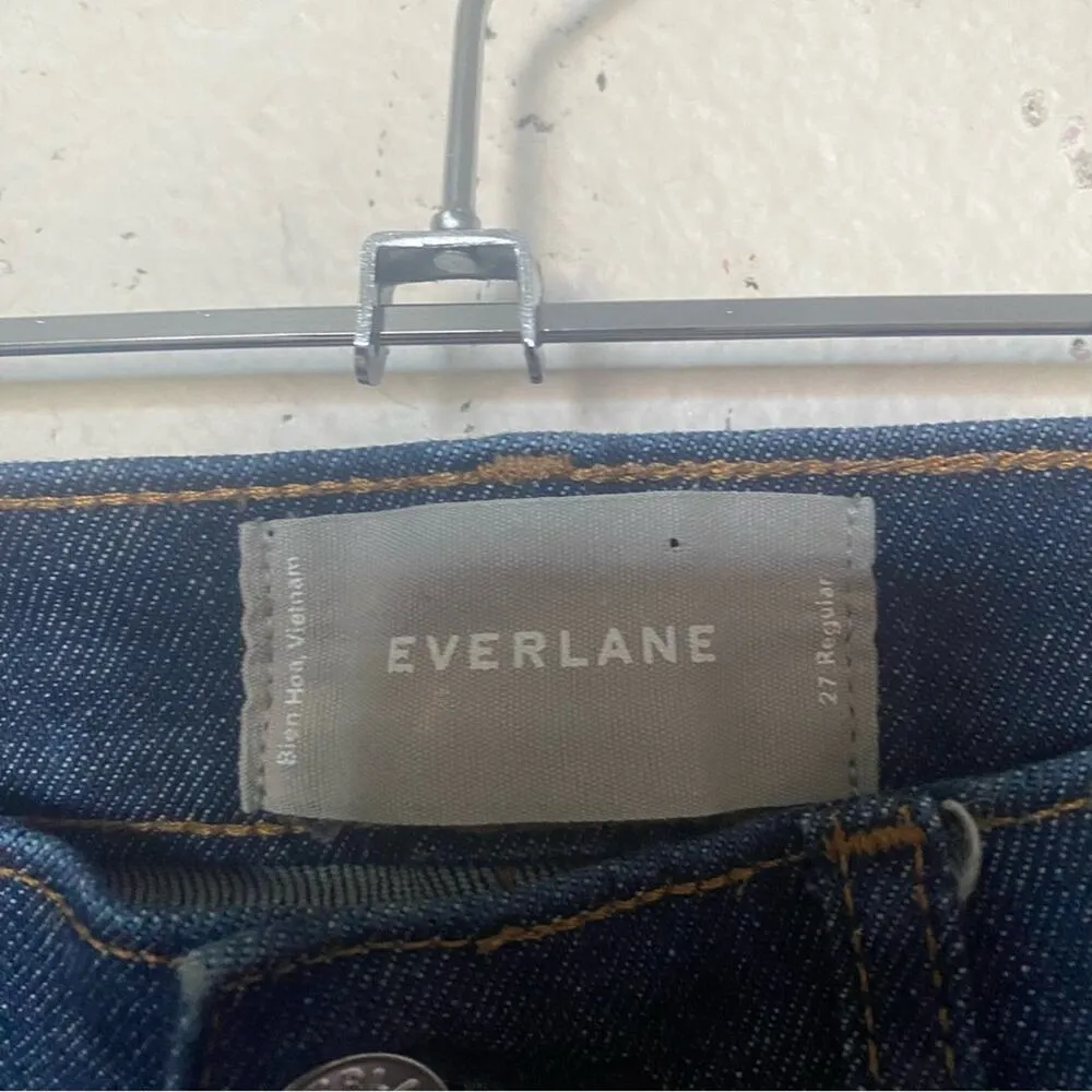 Everlane The Authentic Stretch High Rise Skinny Dark Wash Denim Jeans Size 27 - Image 5