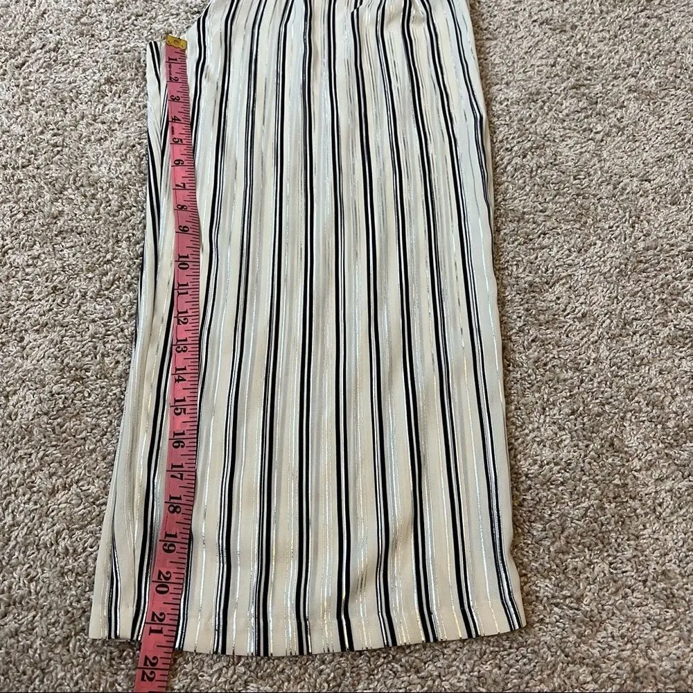 Zara Striped Paper Bag Culottes Size S - Image 11