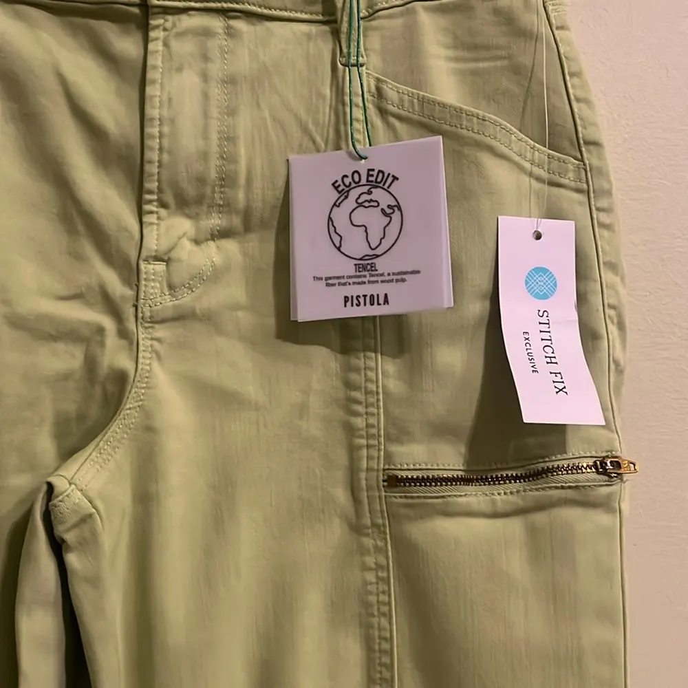 Jeans 30 Zipper Stretch Eco Friendly Limeade Stitch Fix Collab Exclusive - Image 2