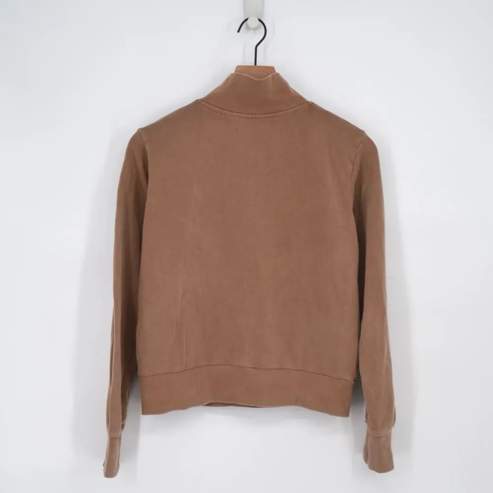 Blank NYC Terry 1/4 Zip Pullover Sweatshirt and Joggers Matching Set Tan XS - Image 7