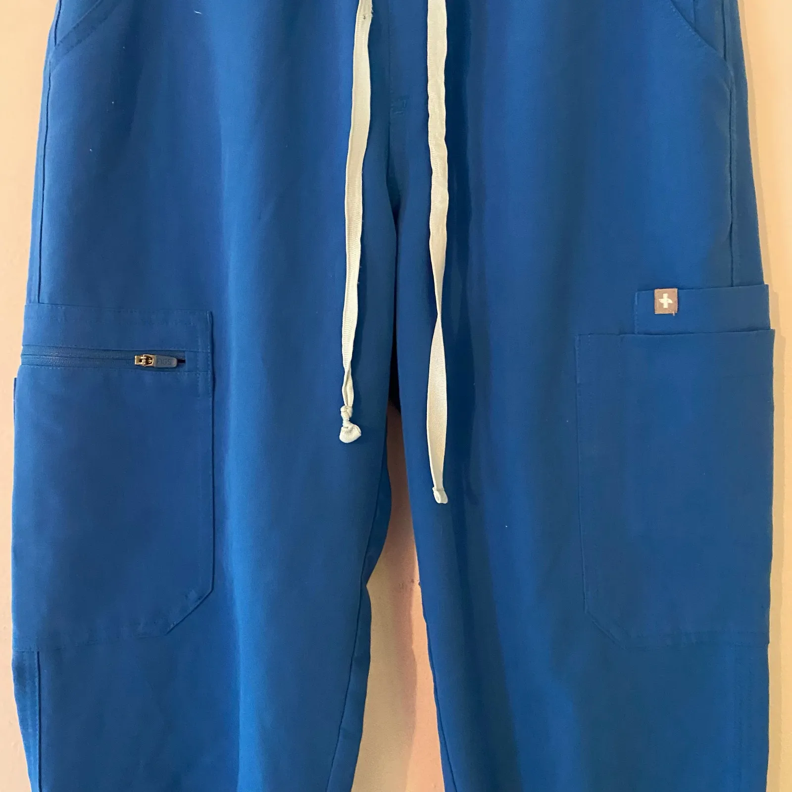 FIGS Women's size Small Tall Royal Blue Yola Skinny High Waisted Scrub Pants - Image 4