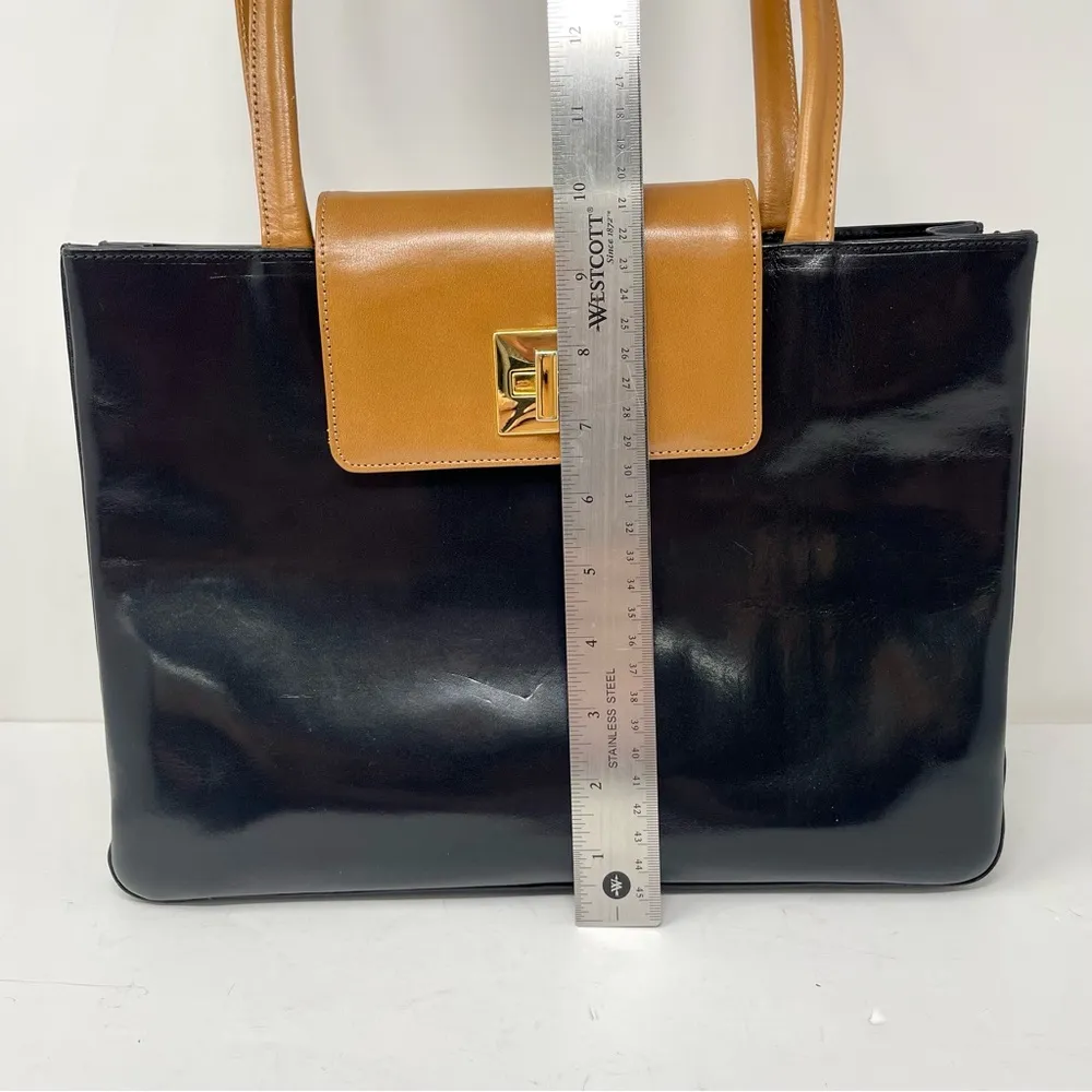 ELLECIEFFE made in Italy structured leather shoulder bag - Image 11