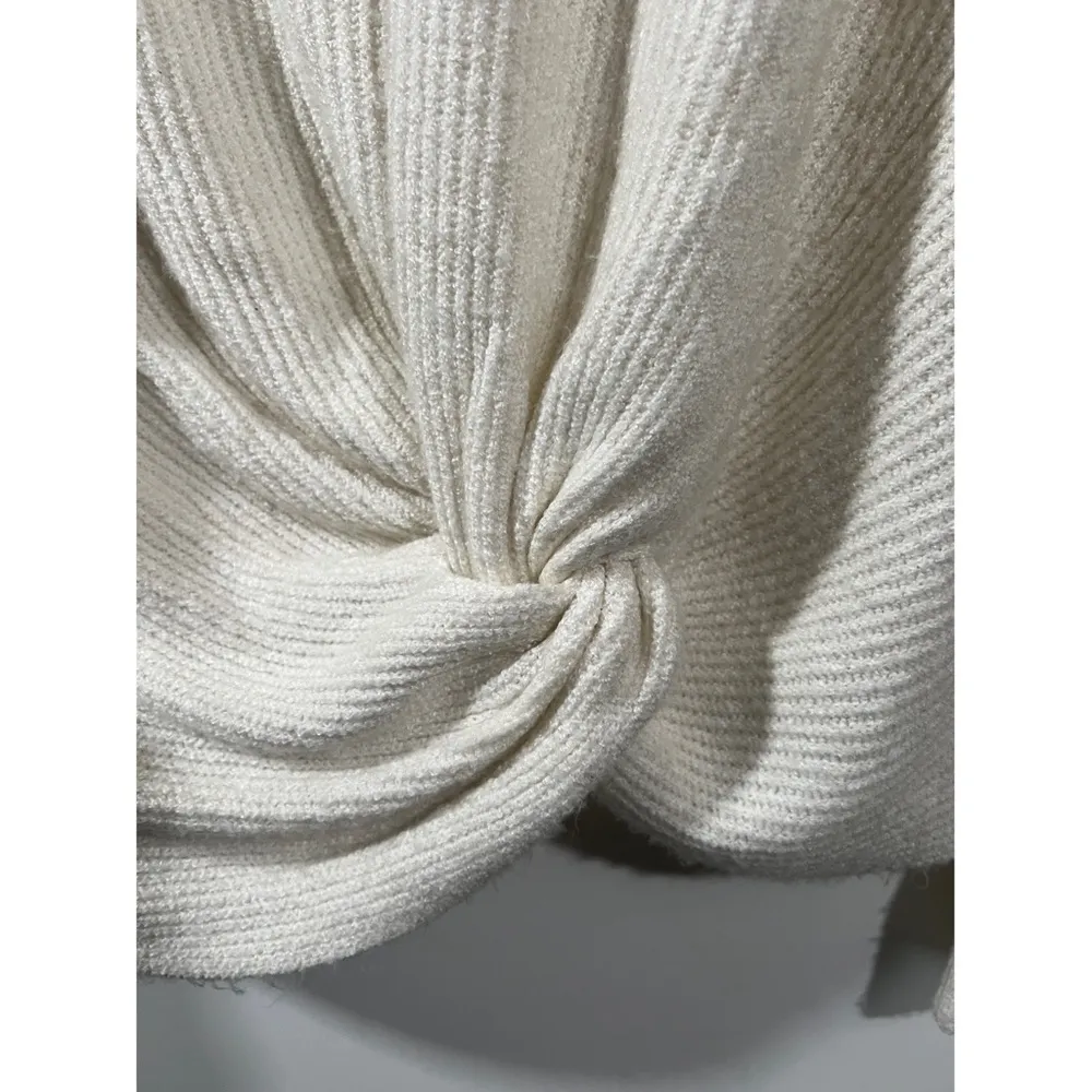 Aerie Offline Twist Sweater in Off White Size Medium - Image 4