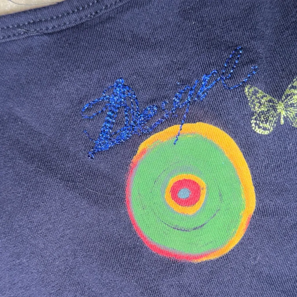 Desigual Richie dress y2k logo embroidered art deco $139 L 
Casual unique boho - Image 8