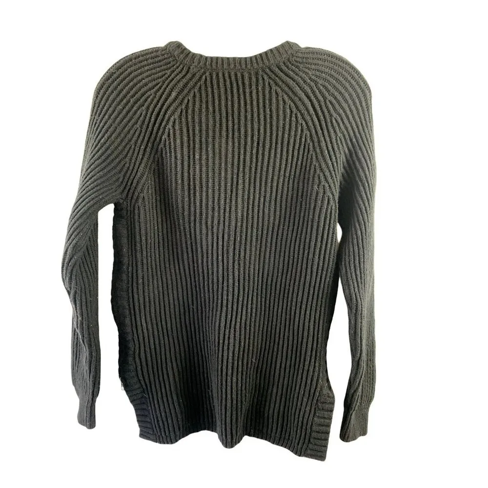 Madewell Women’s Black Sweater With Slit Sides - Image 2