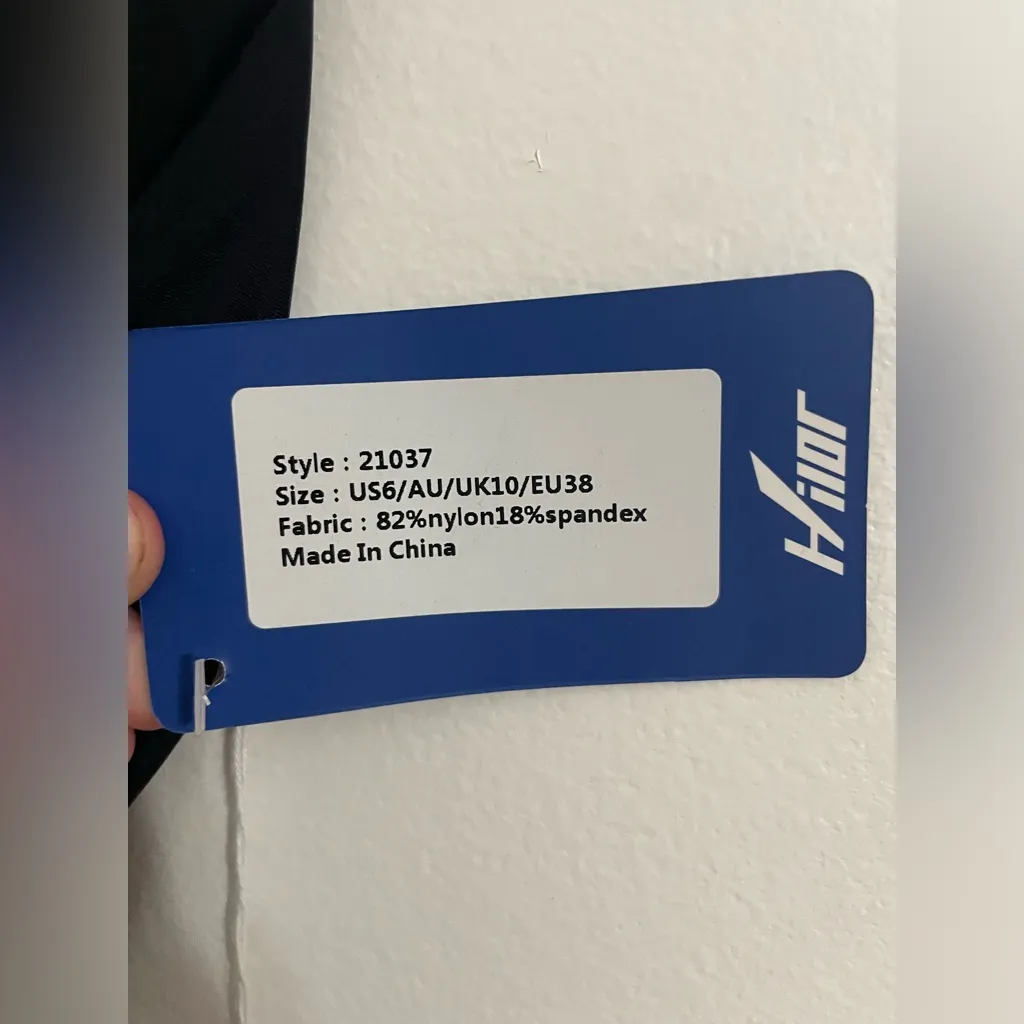 NWT Hildt One Piece Swimsuit | Size: 6 Black Size L - Image 3