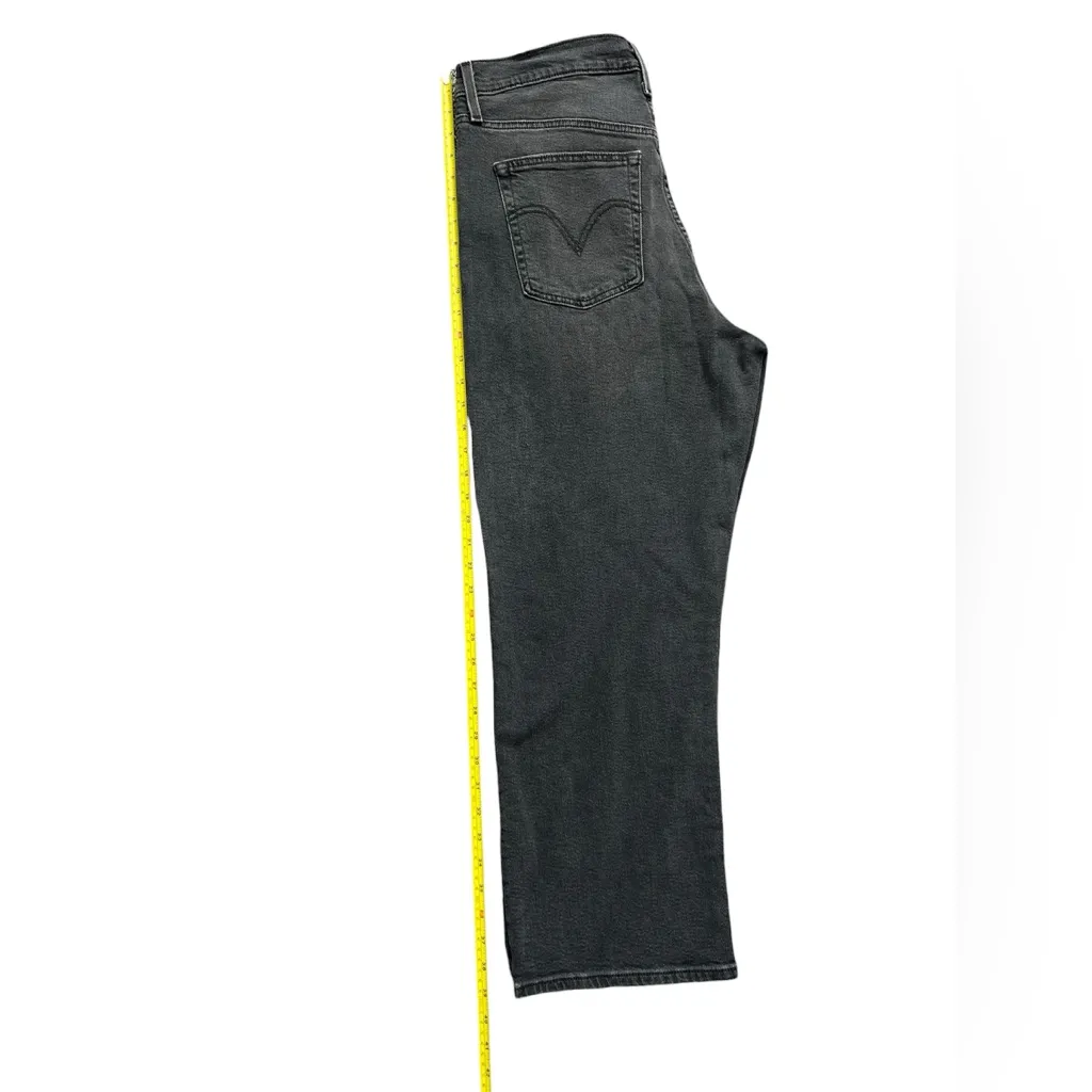 Levi’s NWT Ribcage Straight Ankle Jeans Women’s Black High Rise Denim Size 32 - Image 12