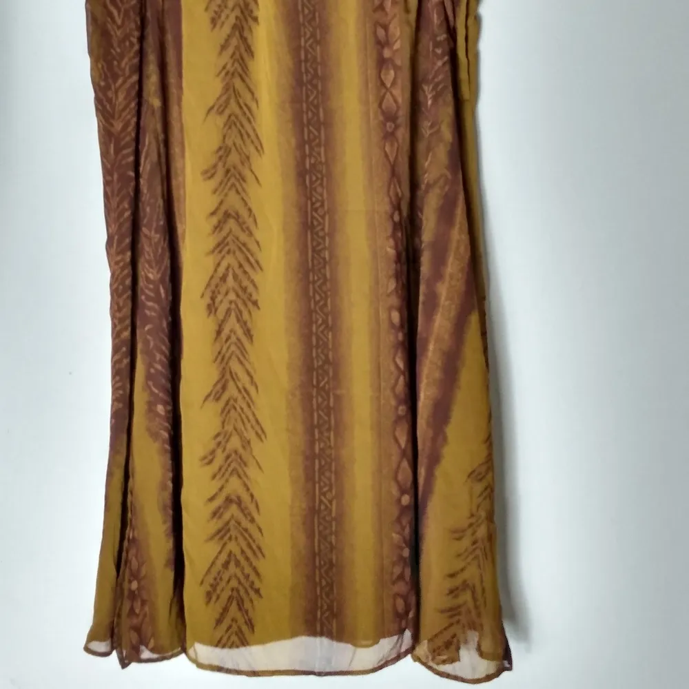 Kloz Studio 1X Tan Golden Midi Maxi Skirt Plus Gold - Image 6
