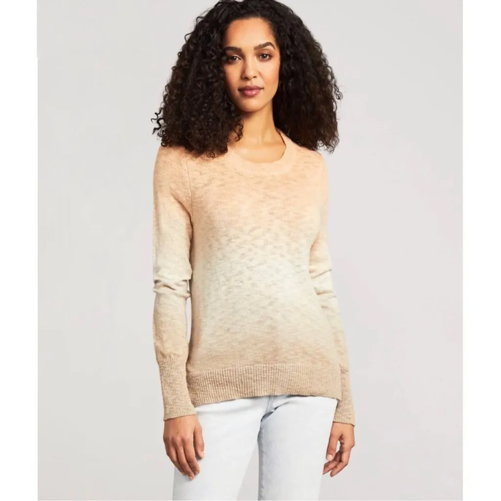 Faherty Sunset Muir Dip Dye Organic Cotton Knit Lightweight Sweater - Image 5