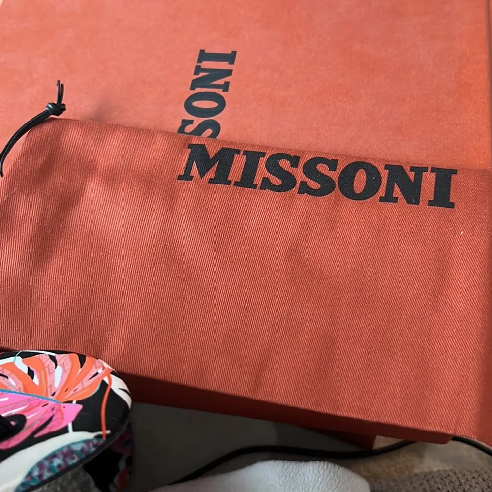 New missoni floral print satin and leather wrap up sandals - Image 8